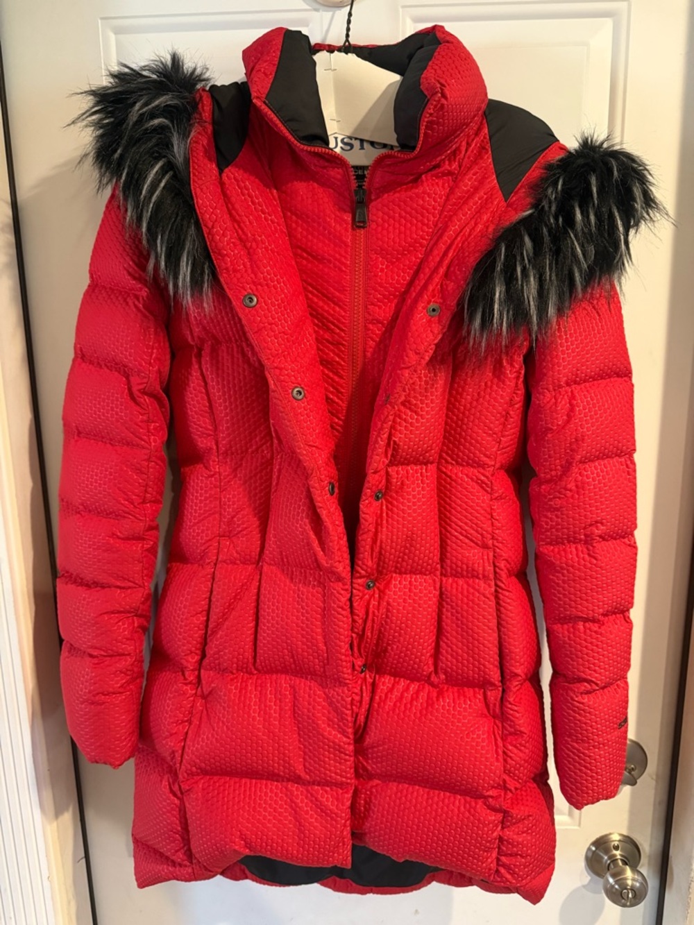 The North Face Black and Red Women's Puffer Jacket